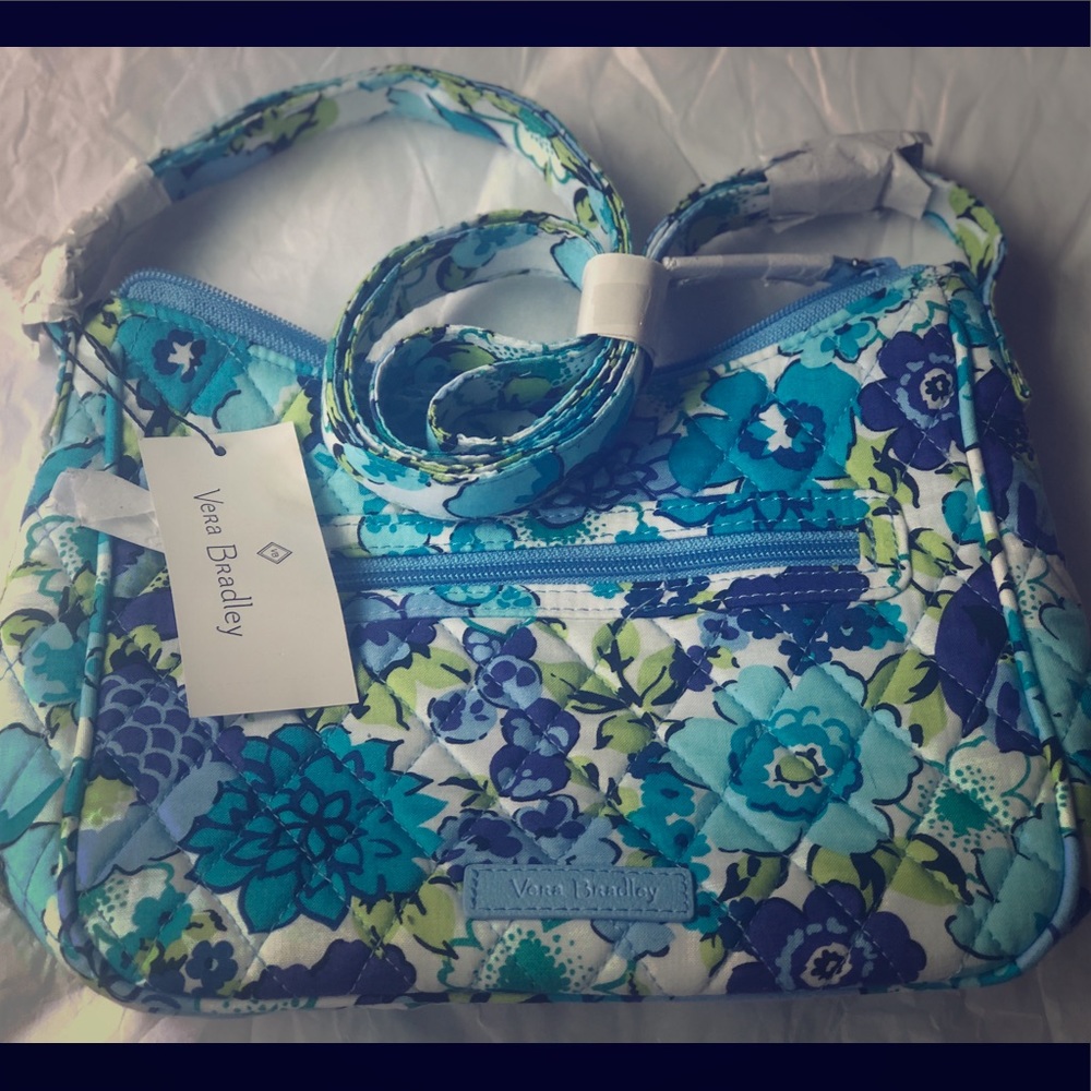 Vera Bradley Blueberry Blooms Mini Andi Crossbody